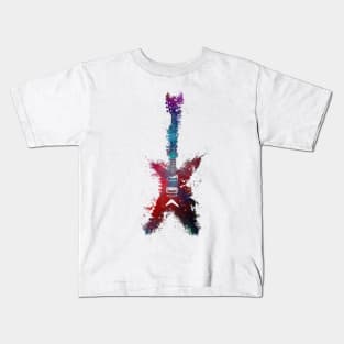 Guitar music art #guitar #music Kids T-Shirt